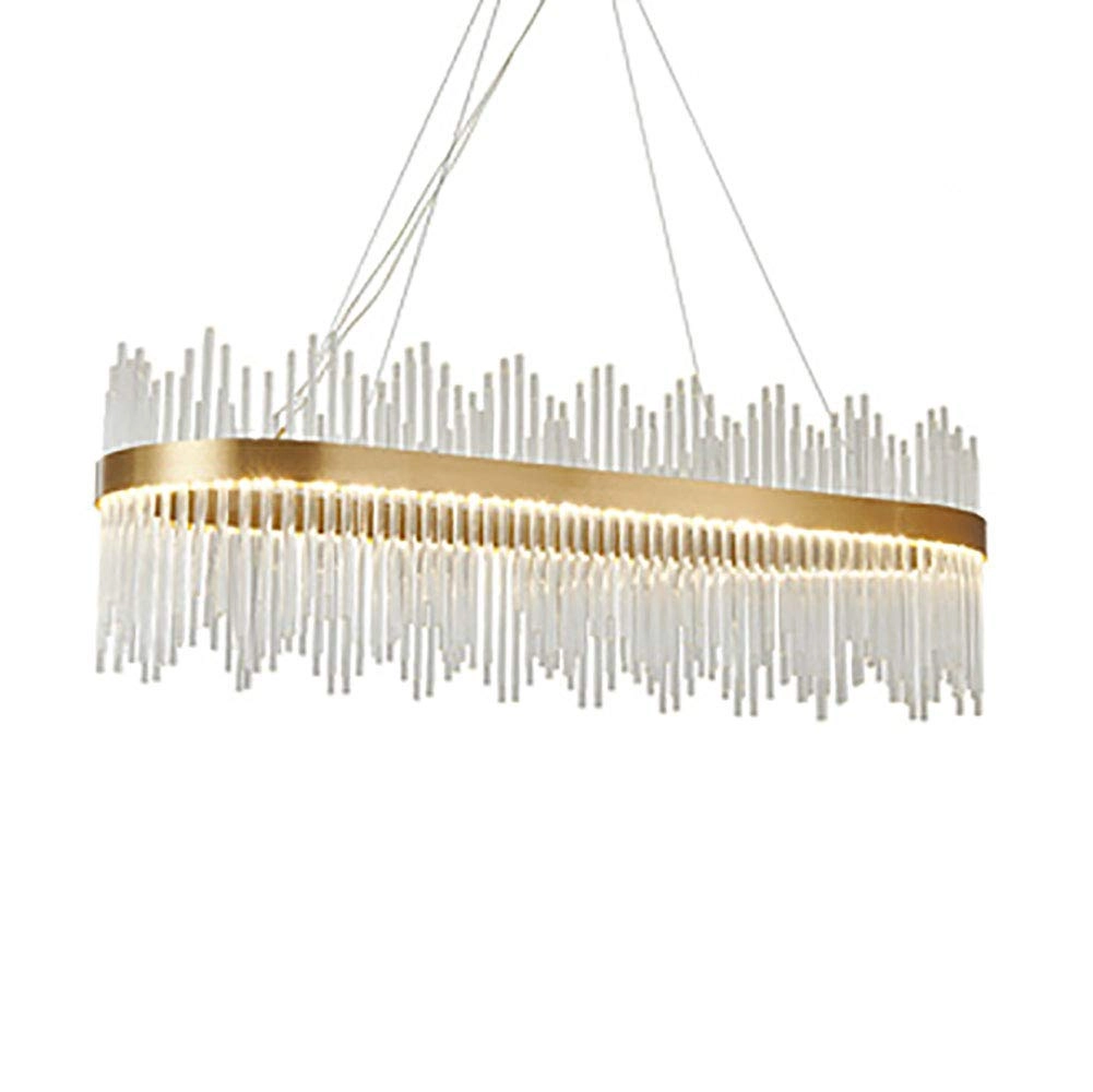 Semi Flush LED - Titanium gold three-color light 60cm
