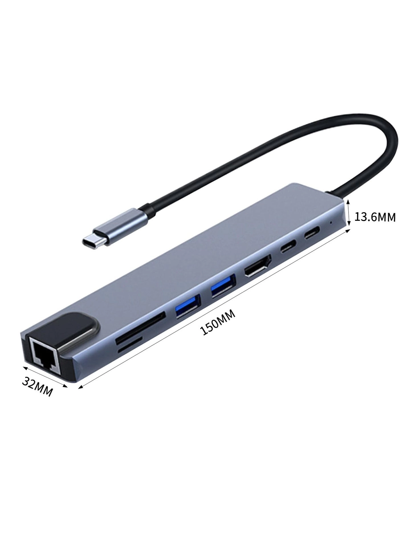 USB C Hub - Type C Compatible with Mac Book Pro XPS and More Type C Devices
