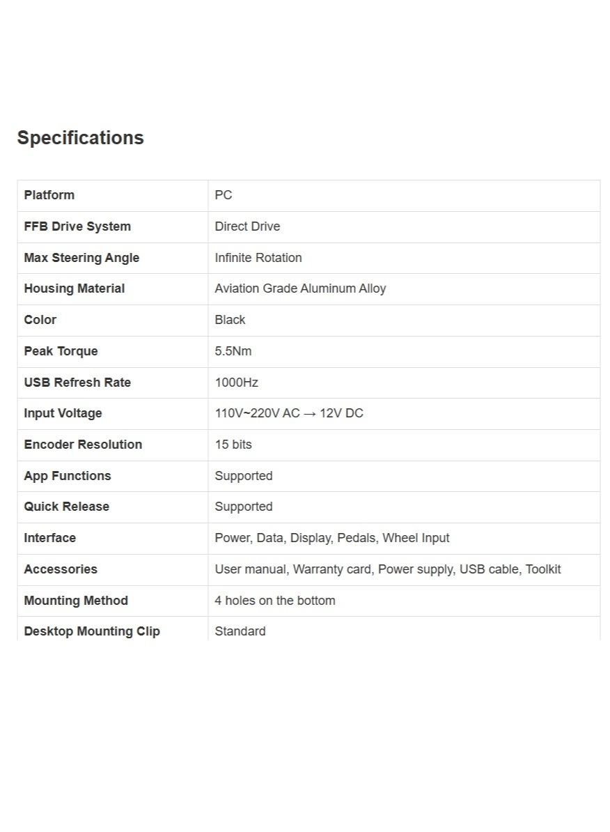 R5 Racing Wheel & Pedals