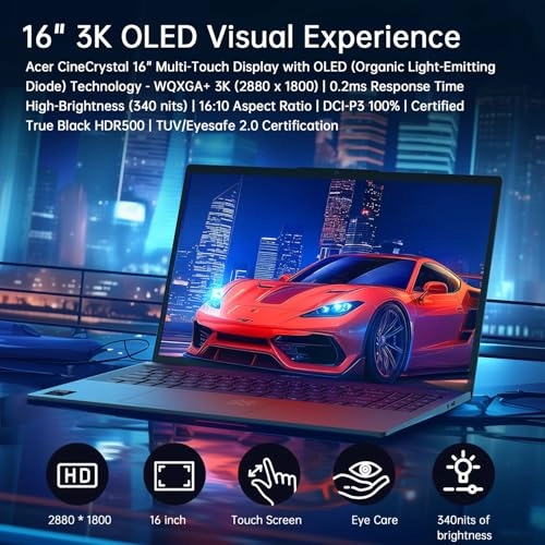 Swift 16 SF16 - 16'' Core Ultra 7 256V 16GB DDR5 1TB SSD + Wireless Headset