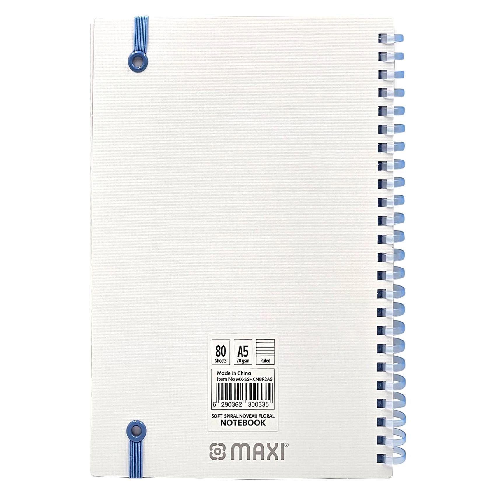 Soft Spiral Binding Notebook A5 Spiral - 80 Sheets