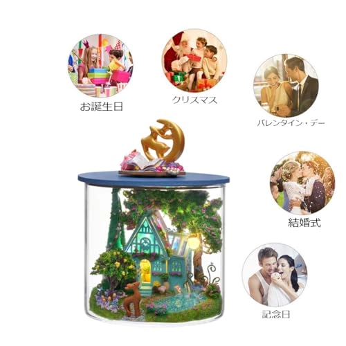 Miniature Dollhouse Kit - Dark magic mixed with gothic 1：24