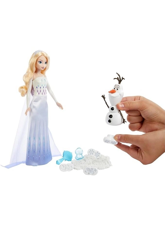 Elsa Fashion Doll + Olaf Figure