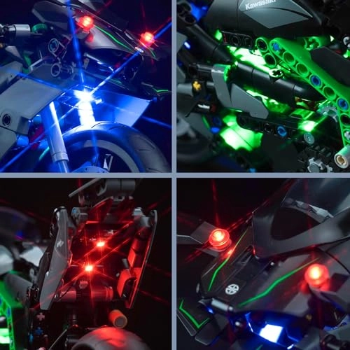 LED Light Compatible with Lego Technic Kawasaki Ninja H2R Motorcycle 42170