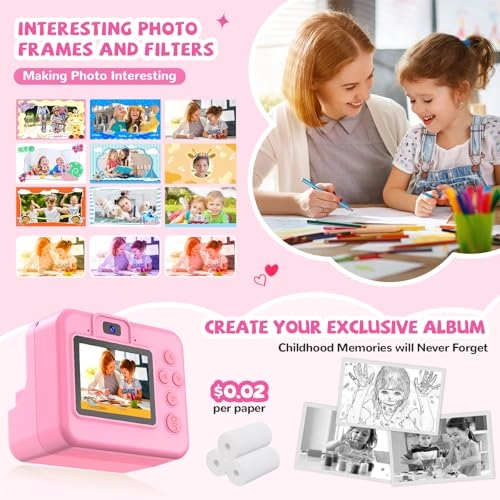 Instant Print Camera - 2.4 Inch 32GB 1080P
