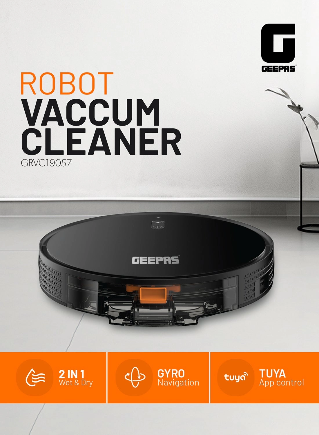 Robot Vacuum Cleaner GRVC19058 - With Mop