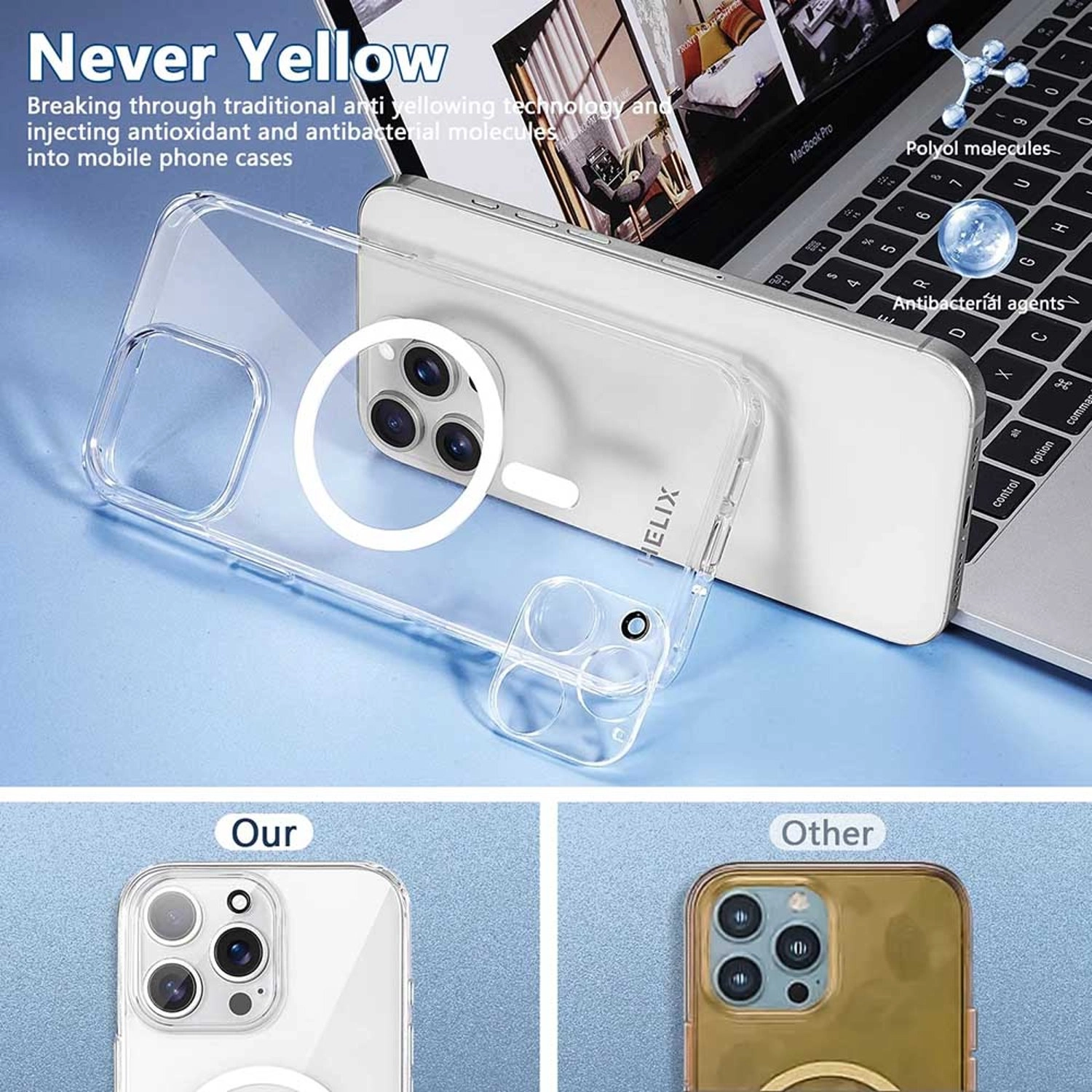 Clear Screen Protector + Camera Lens Protector + Back Protector for iPhone 16 Pro