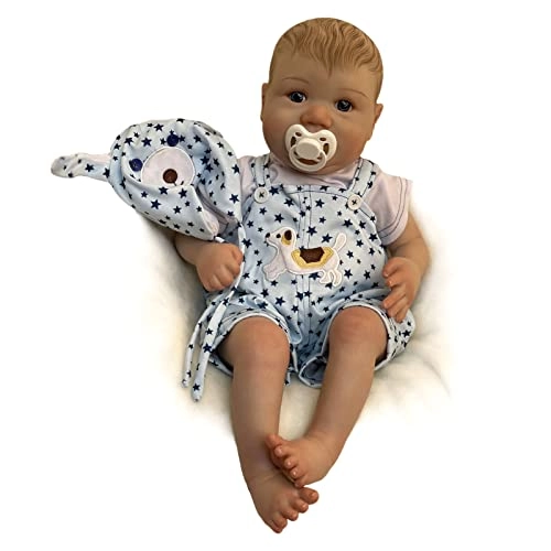 Rebirth Baby Doll - 20 Inch Vinyl Cotton Body Blue Eyes