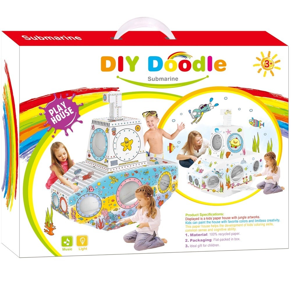 DIY Doodle Coloring Submarine - 6 pcs