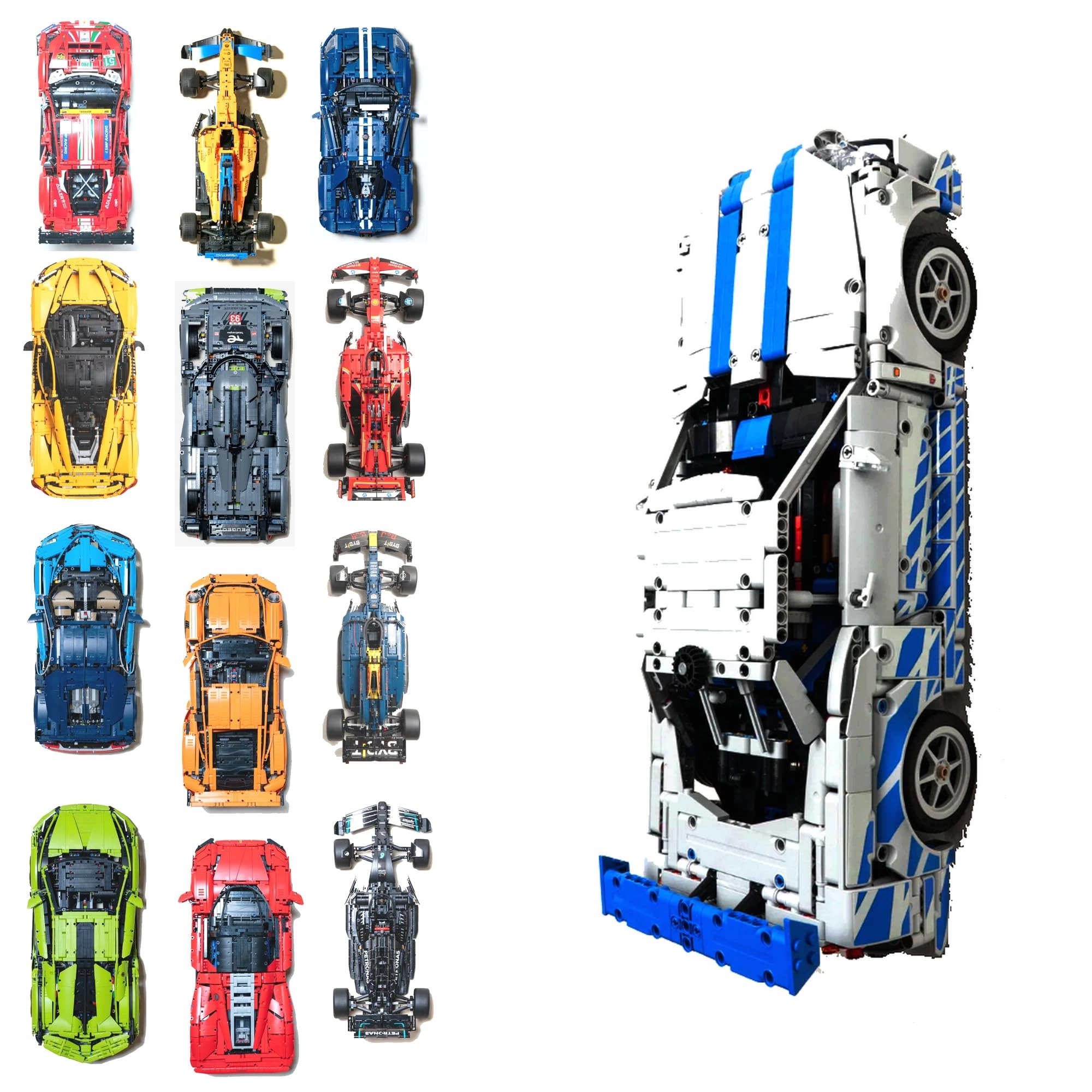 Wall Mount Compatible for Lego - Made in France Plastic