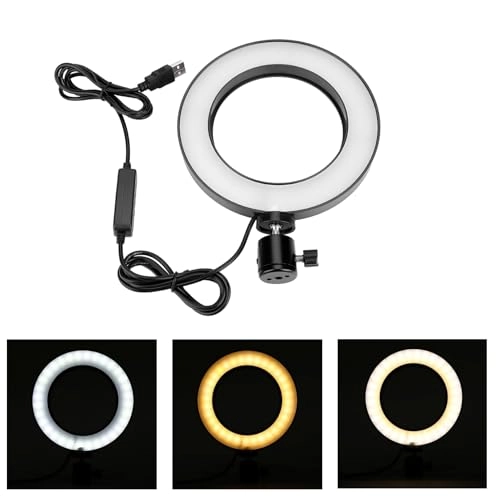 Ring Light Kit - 6 Inch 10 Levels Dimmable USB