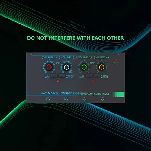 Stereo Headphone Amplifier - 6 Channels