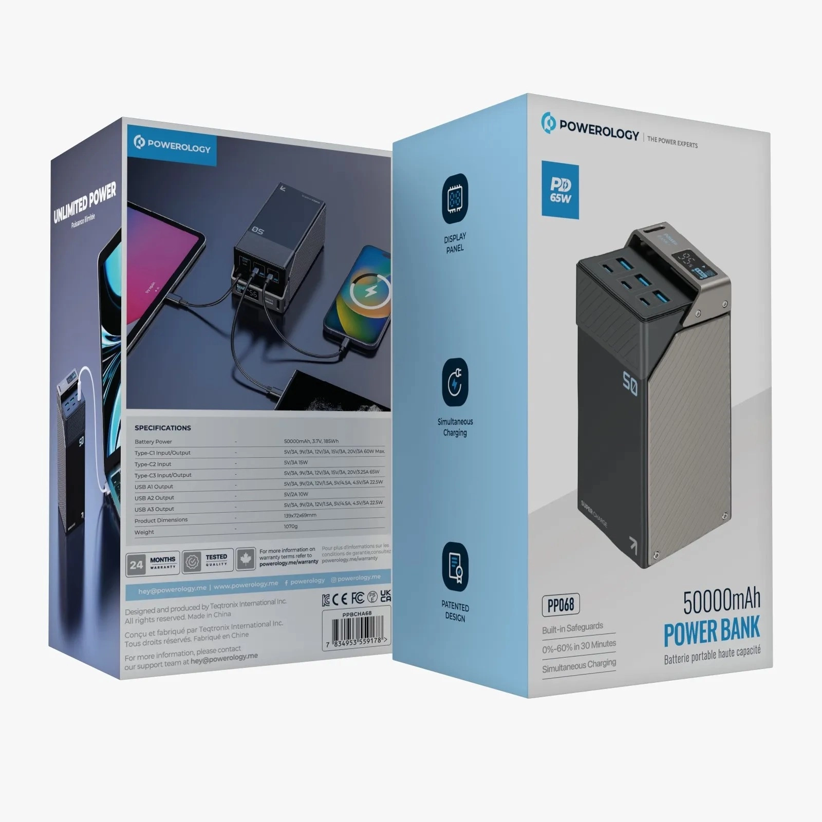 PPBCHA68-BK - 50000mAh 65W