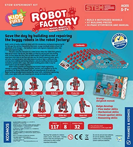 Kids First: Robot Factory STEM - 5 - 15 years 117 pieces
