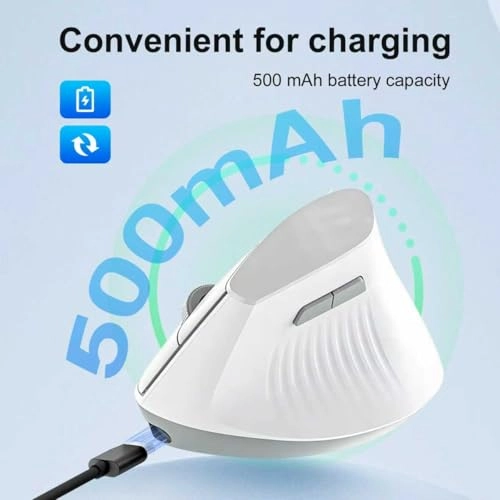 Ergonomic Vertical Mouse - Bluetooth USB + TypeC