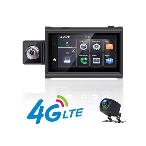 Touch Screen 4G LTE Dash Cam - 1080p 30 FPS
