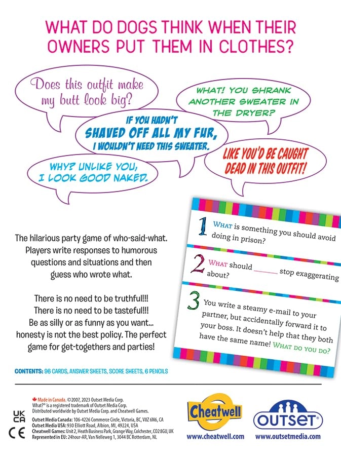 What? - English 14 years and up