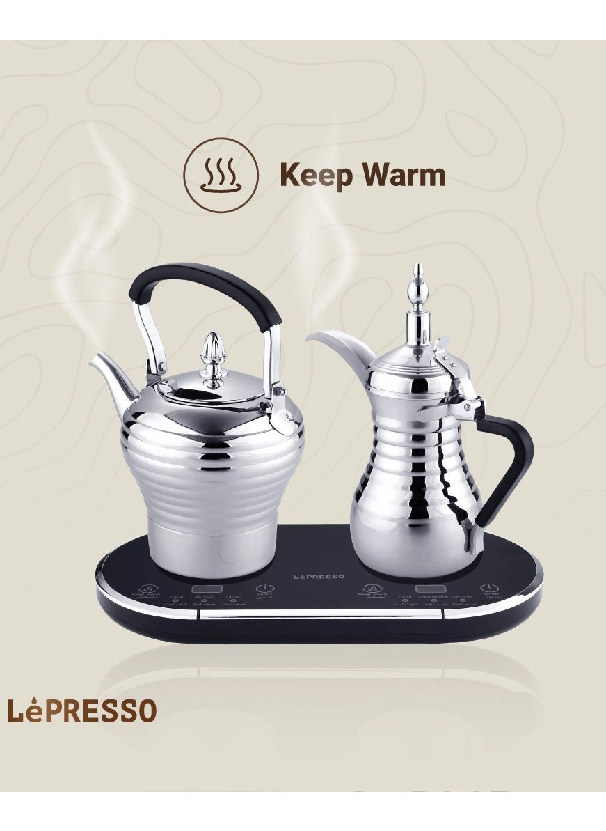 Dallah Dual Pot Arabic Coffee Maker LPARCTMSL