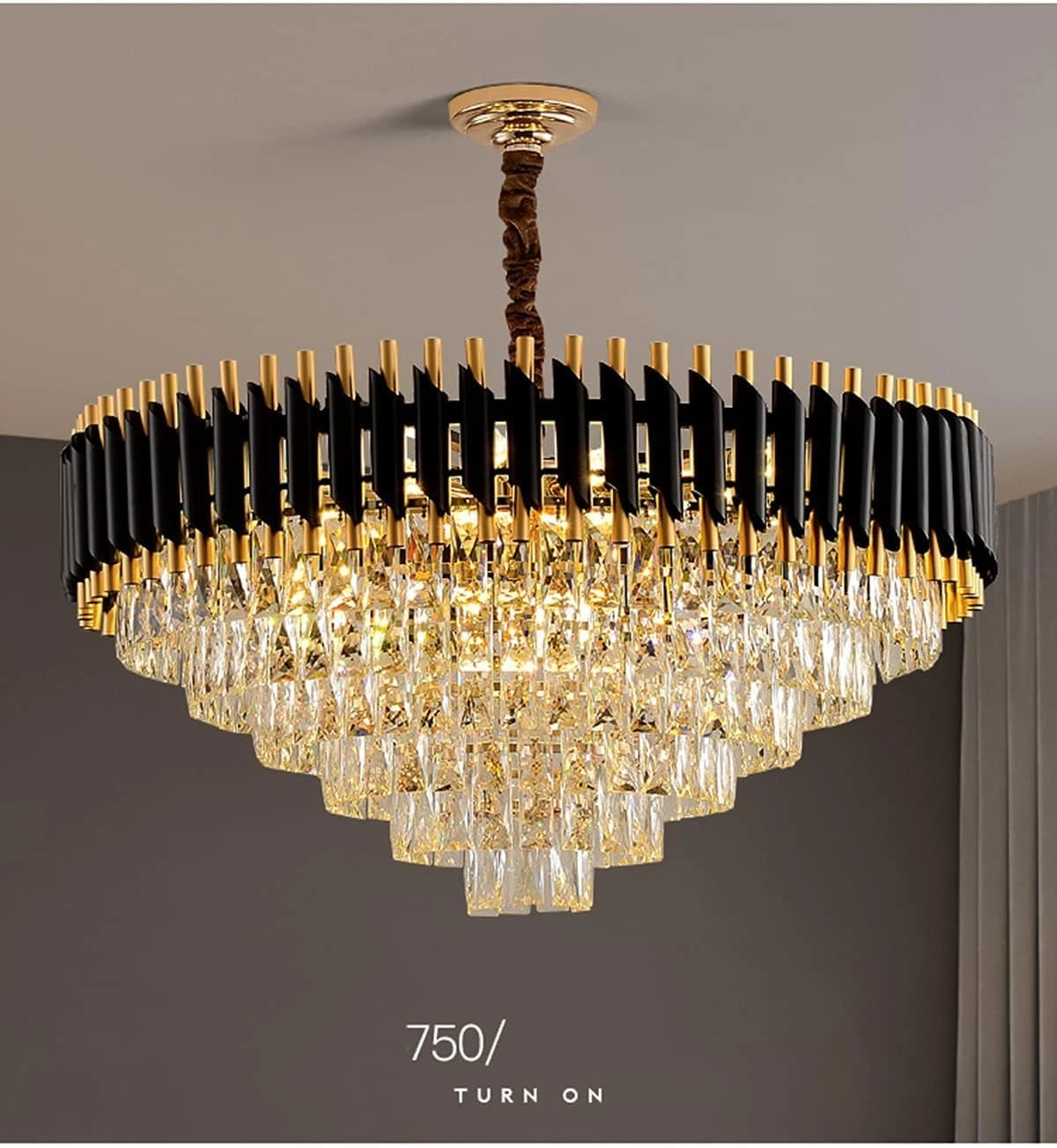 FazNova Latus Nordic Crystal Chandelier - 3 Tier E14 x16