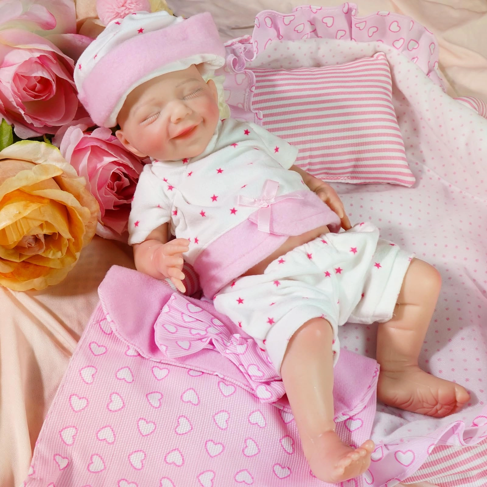 YaLuoQian Reborn Baby Doll - 12 Inch Silicone Girls Ages 3+