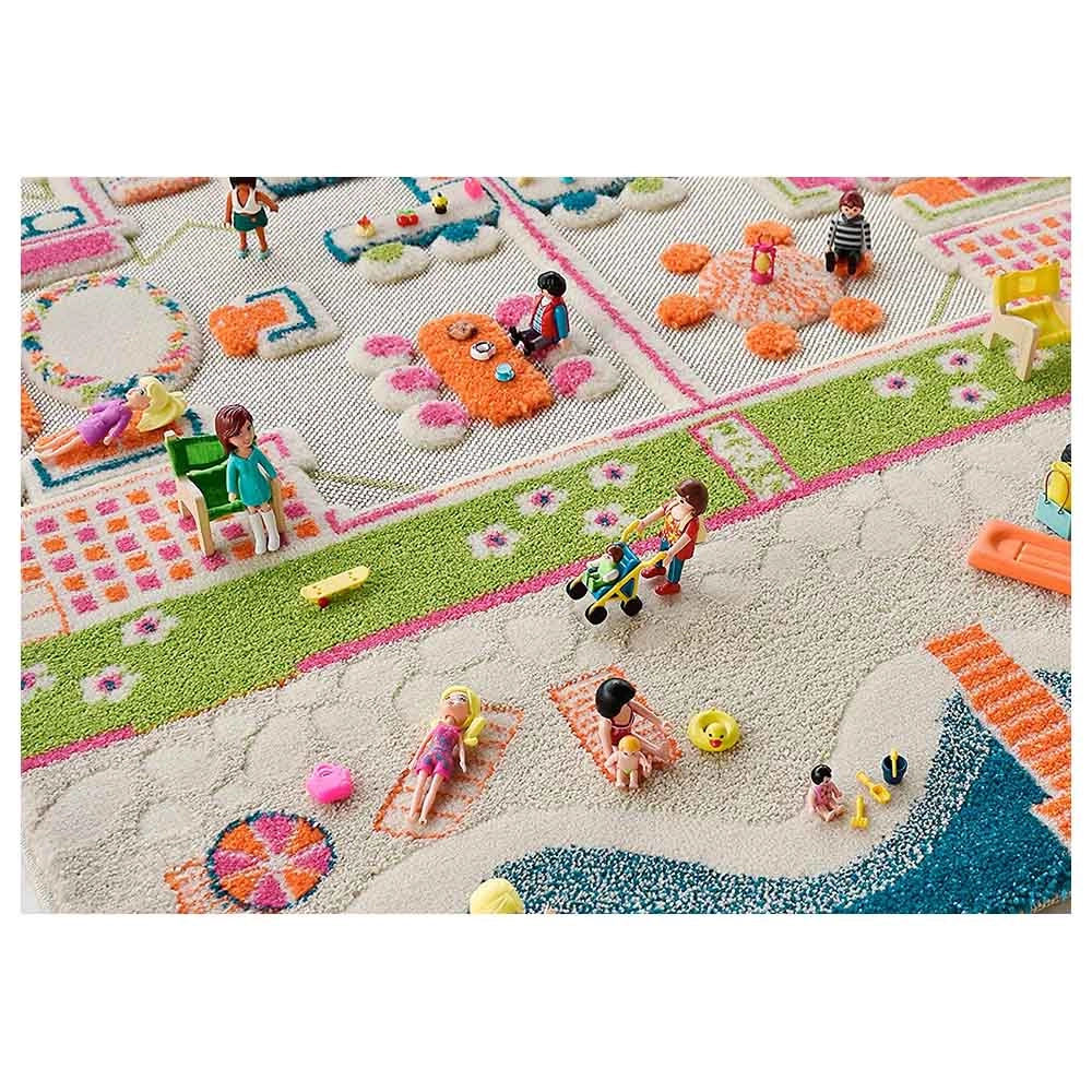Beach House Design Educational 3D Carpet Playmat - 18 months