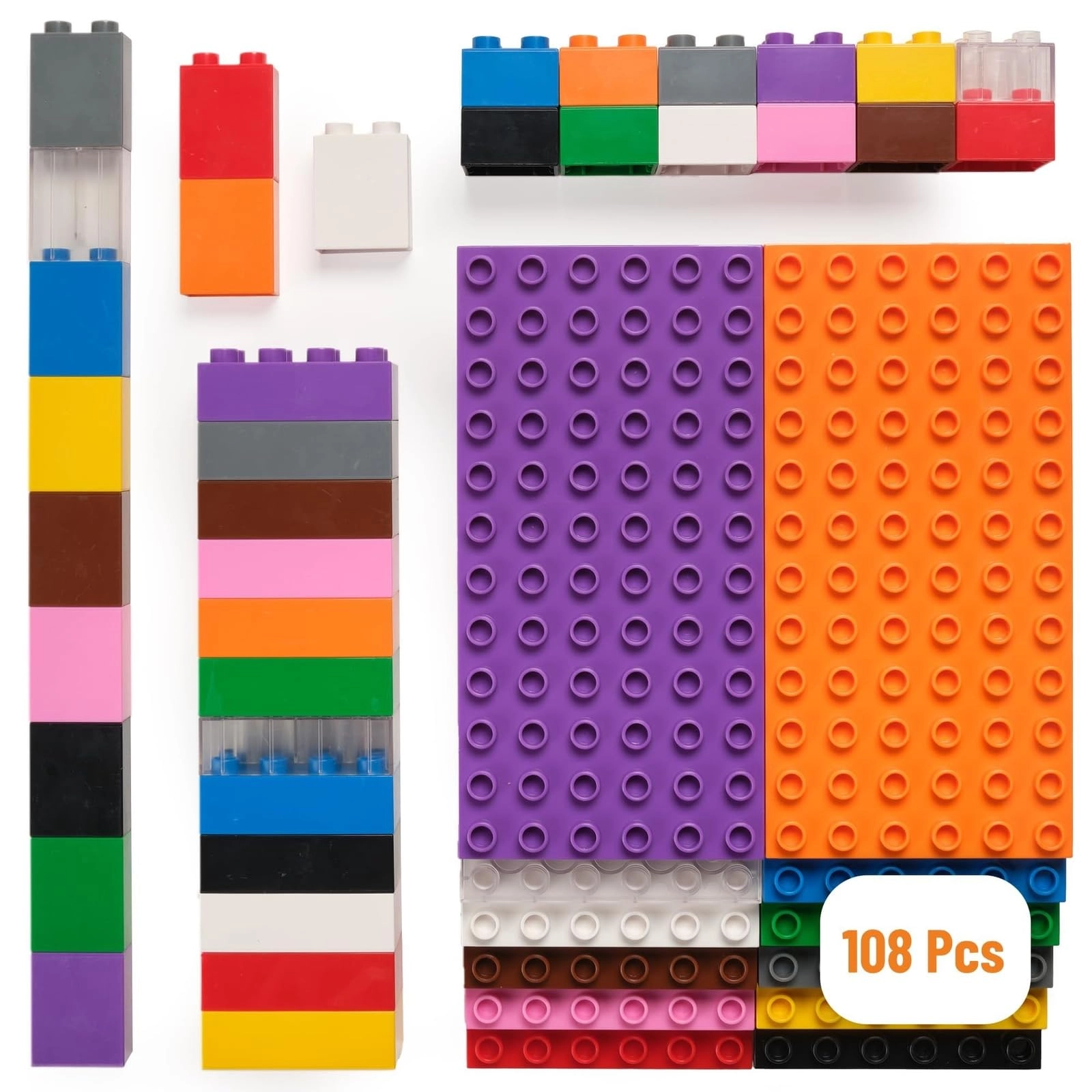 Strictly Briks Big Brick Building Set - 108 pcs