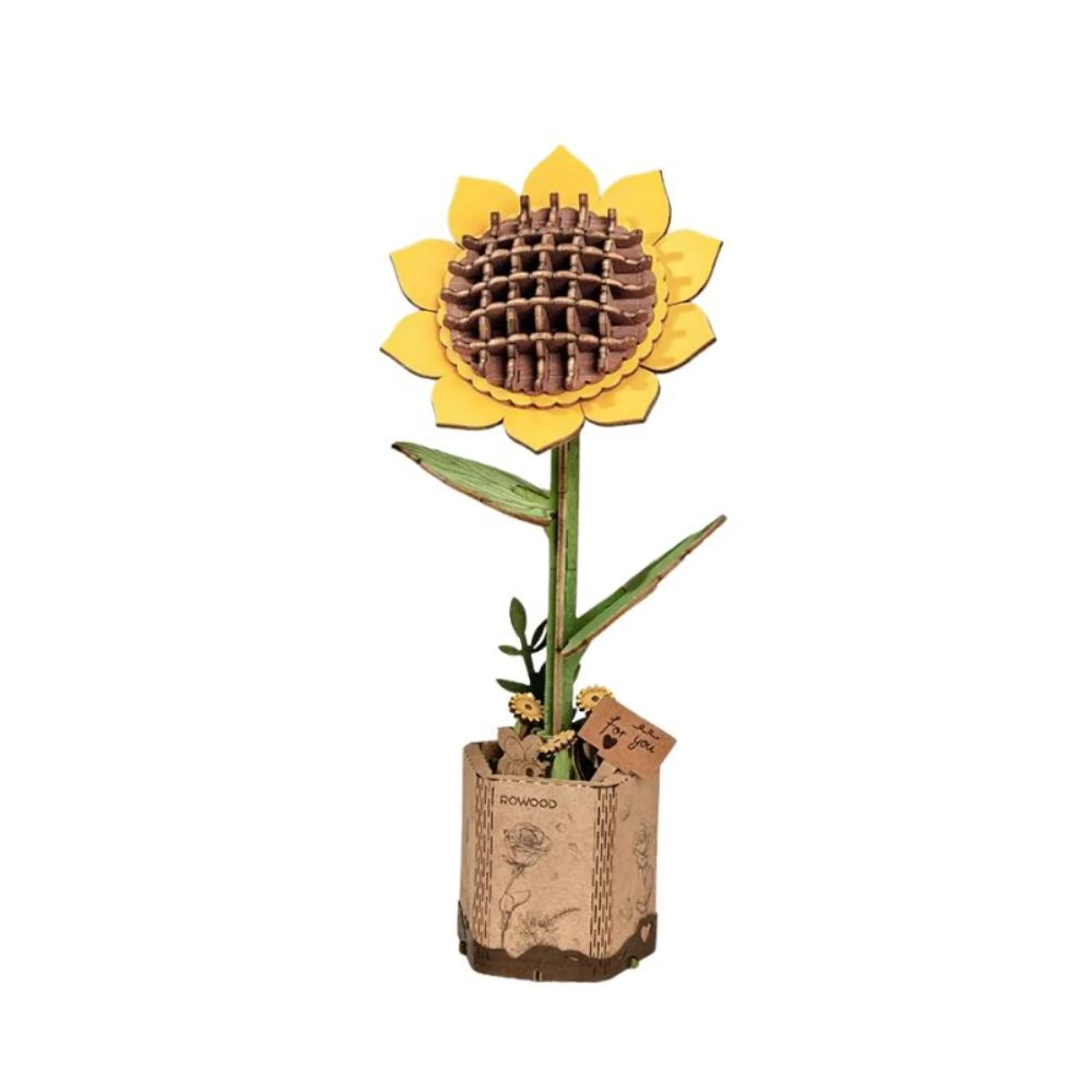 Rolife DIY Wooden Bloom Craft Sunflower - 8+ years 86 pcs