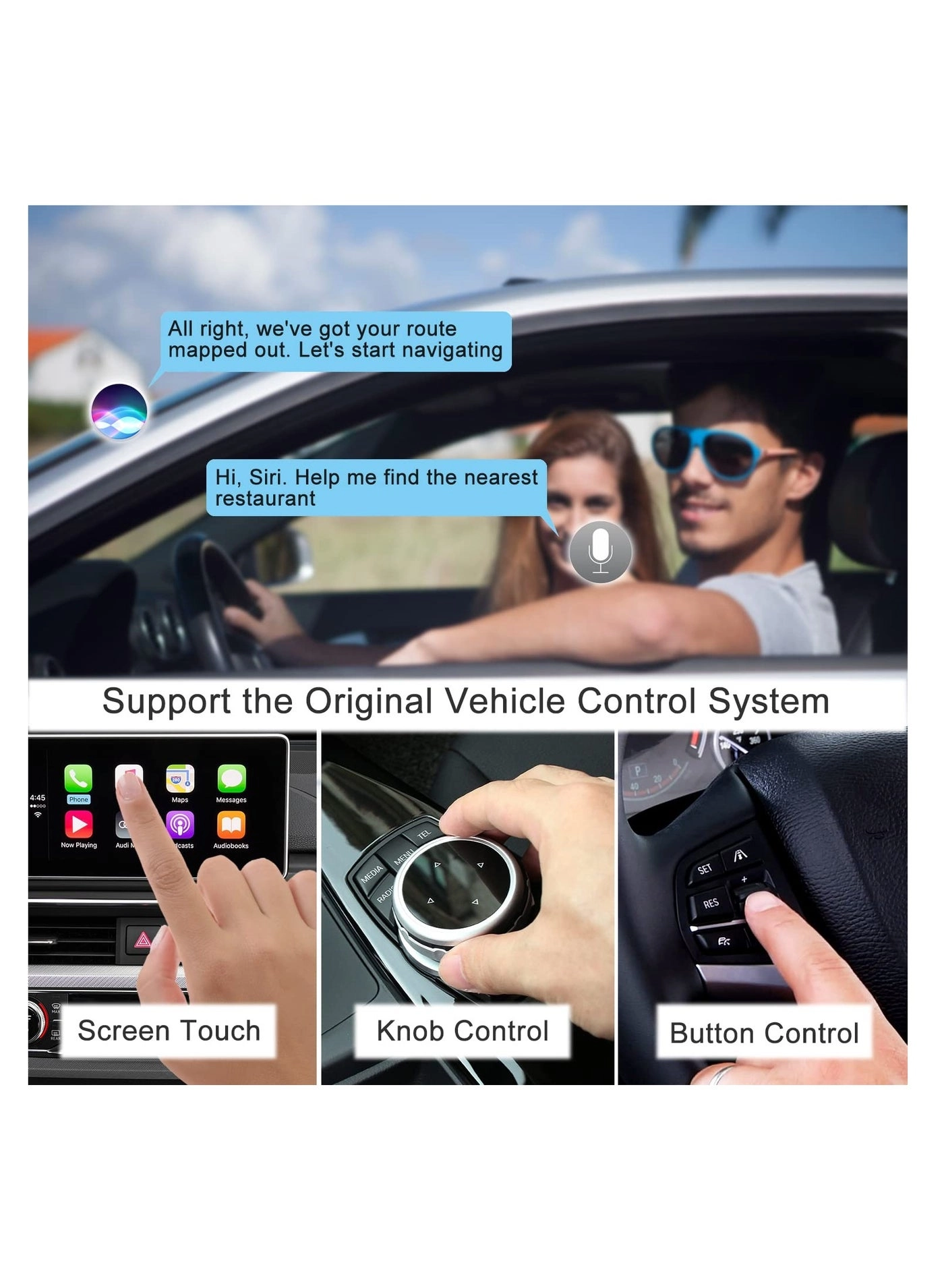 Wired CarPlay Adapter - Bluetooth 5.0 iPhone iOS 10+