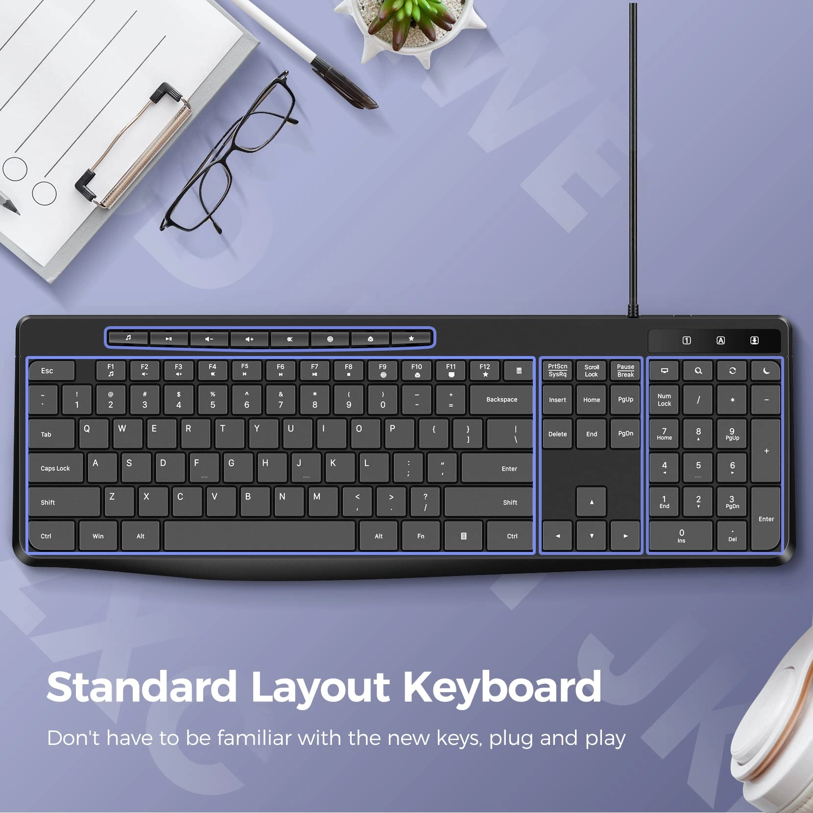 Wired Keyboard - QWERTY Wired