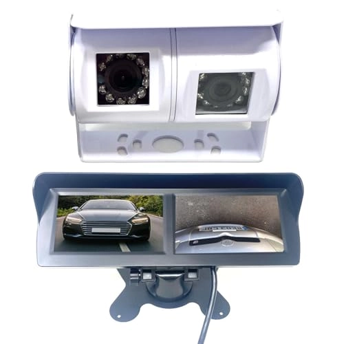 Dual Motorhome Reversing and Rearview Camera - Night vision Phono cabling 720p