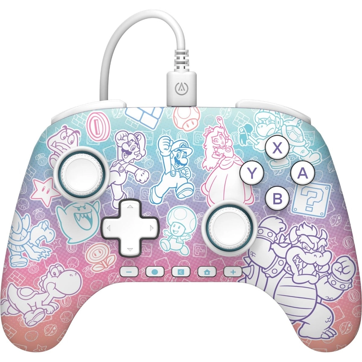 PowerA Switch 2 Advantage Wired Controller Mushroom Kingdom