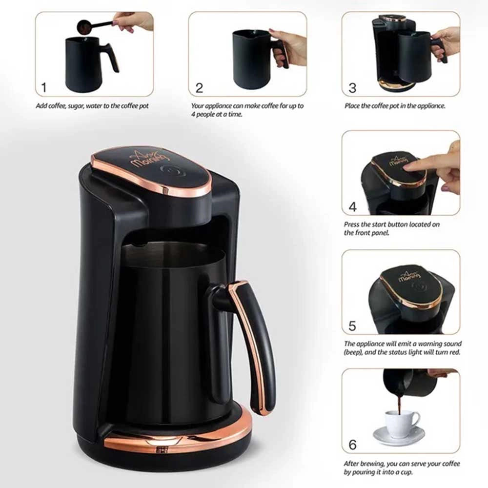 Turkish Coffee Maker With Pot - 4 CUPS 250 ml