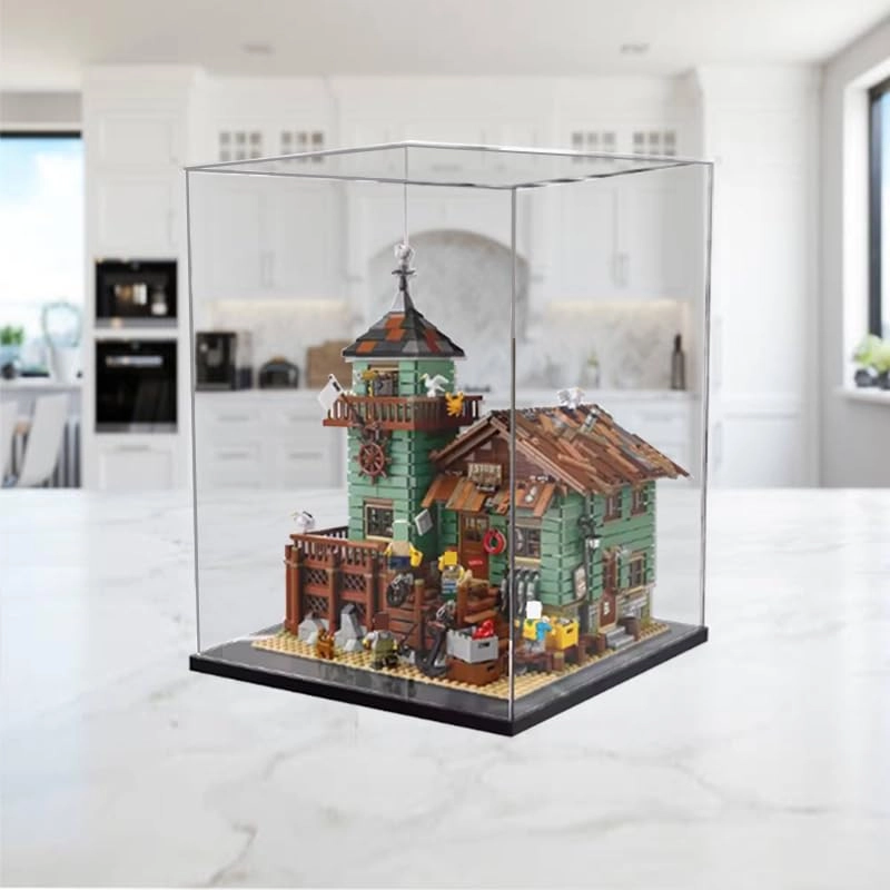 Display Case for 21310 - 11.81x11.81x15.74in. Black Bottom