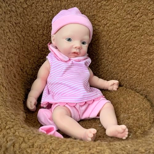 Reborn Baby Doll - 11 Inch Silicone Girl Ages 3+