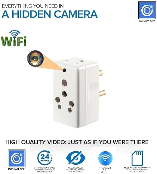 Plug Hidden Camera - 32GB