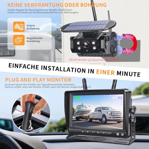 Wireless Reversing Camera - 5 infrared night vision LEDs Wireless 1080P