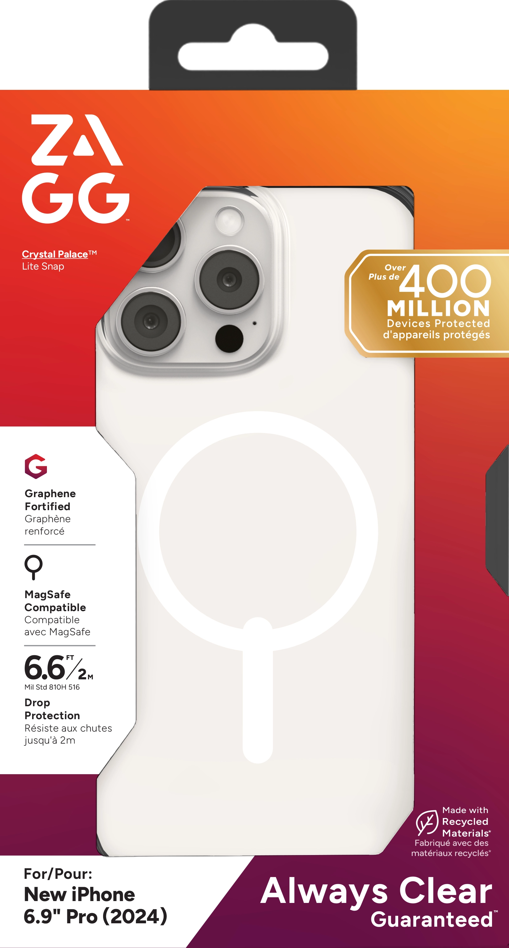 CrystlPal Lite Snap Clear Case with MagSafe for iPhone 16 Plus