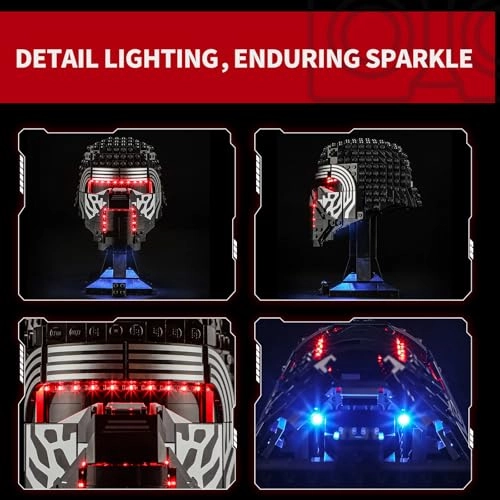 Light Kit for LEGO Kylo Ren Helmet - for LEGO 75415