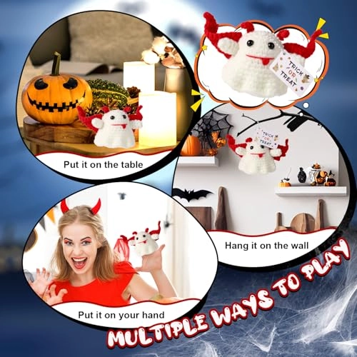 Crochet Devil Ghost - 6.5x6.5cm 1