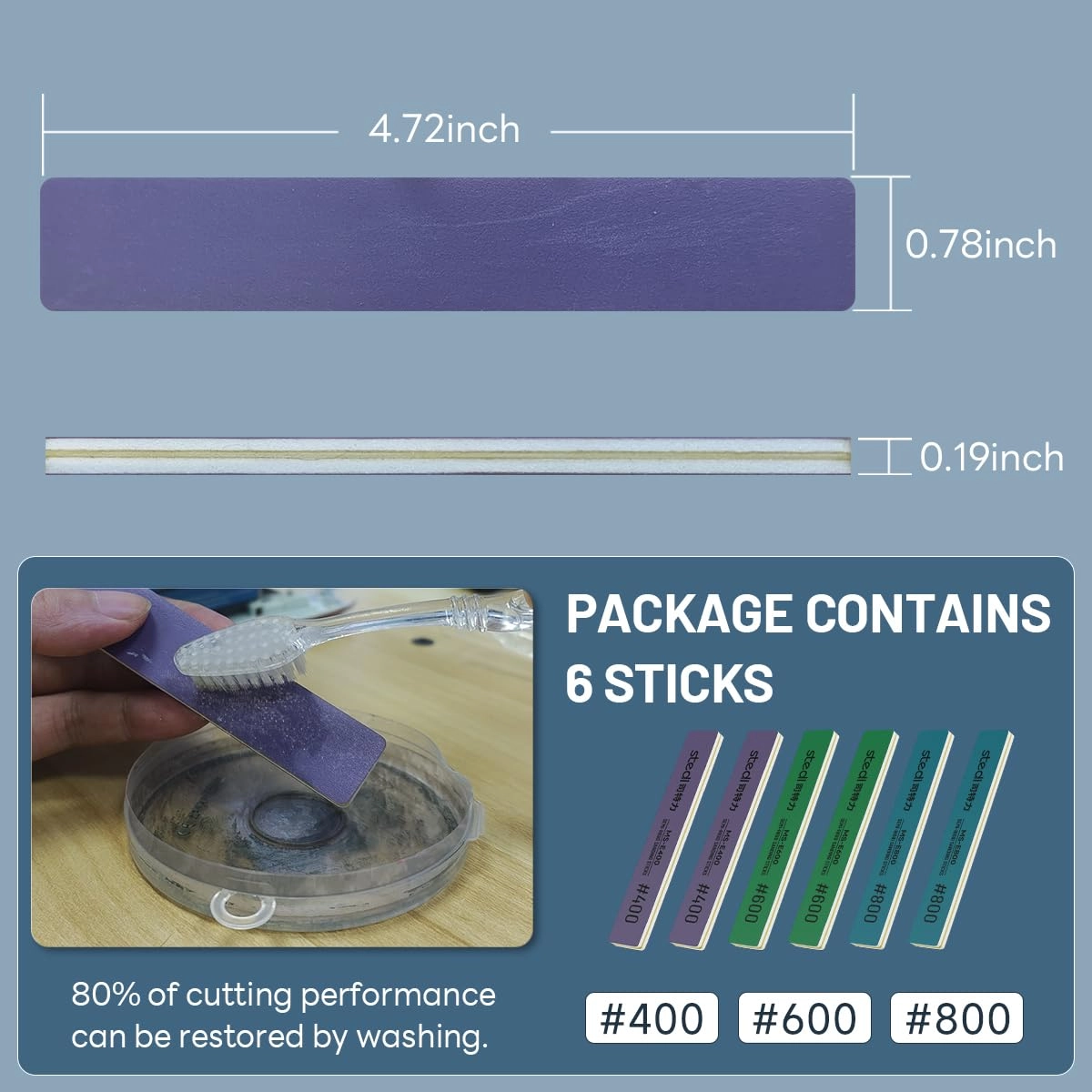 Sanding Sticks - Plastic 6PCS