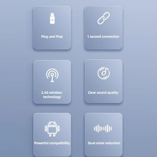 Wireless Lavalier Microphone System - 2 x Microphones 2.4G