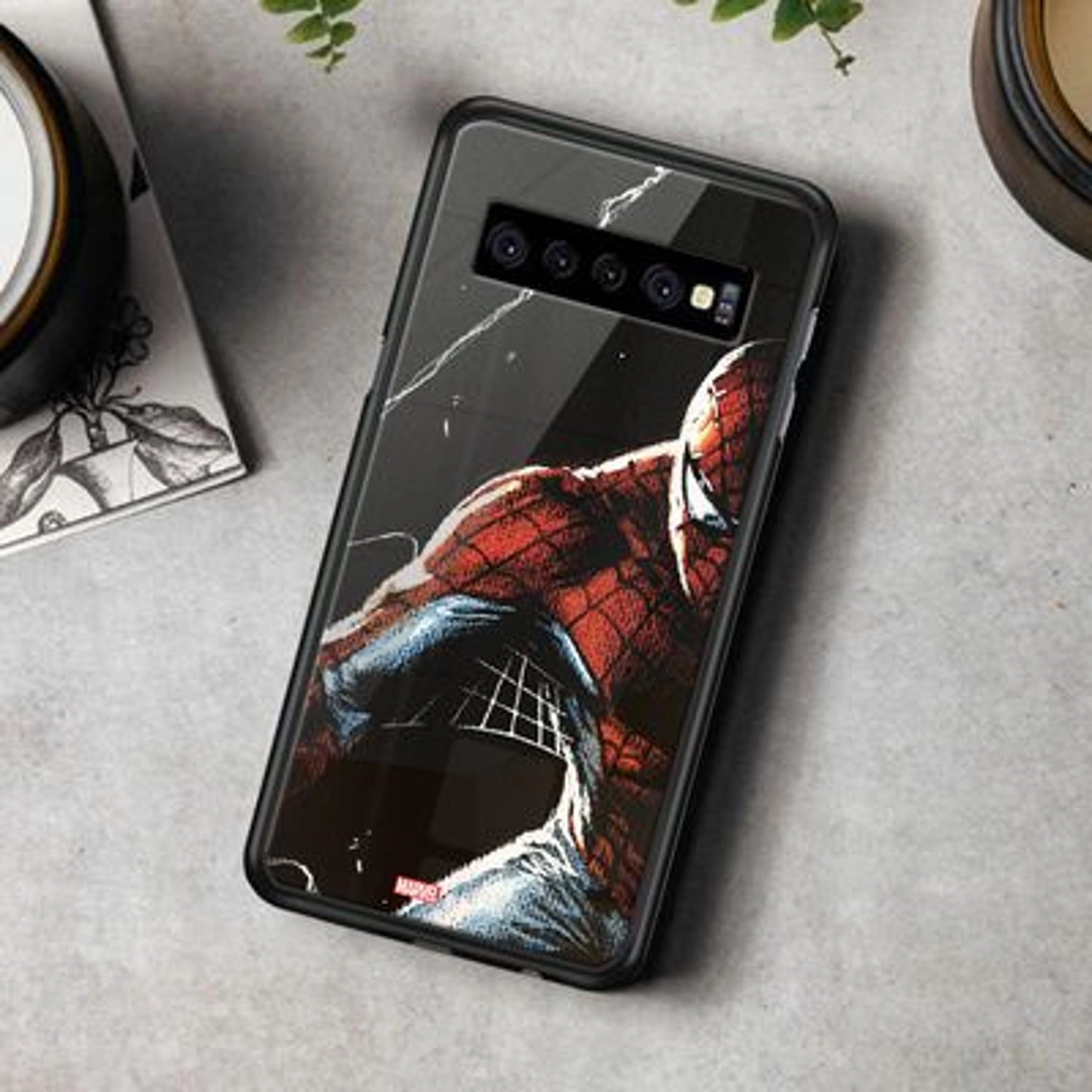 Spiderman In The Dark Back Case for Galaxy S10