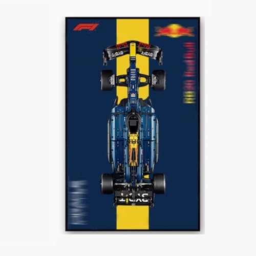 Wall Display Photo Frame Wall Plate - solid wood 10 for LEGO Formula 1 Racing Car 42206