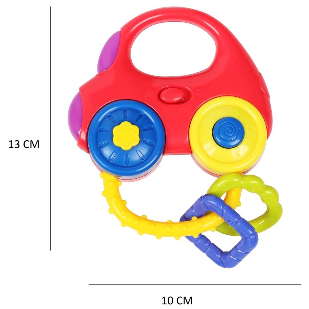 Baby Musical Car Rattle Teether Shaker Toy