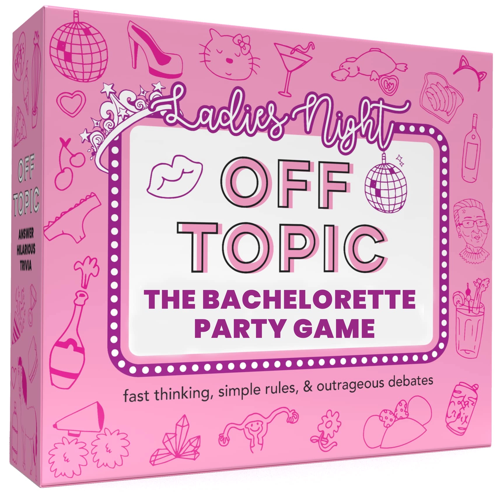 Off Topic Ladies Night Board Game - 12 months and up