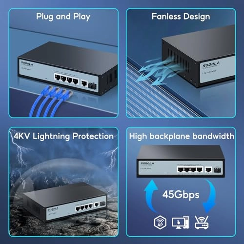 5X2.5G POE+10G SFP+ 6-ports
