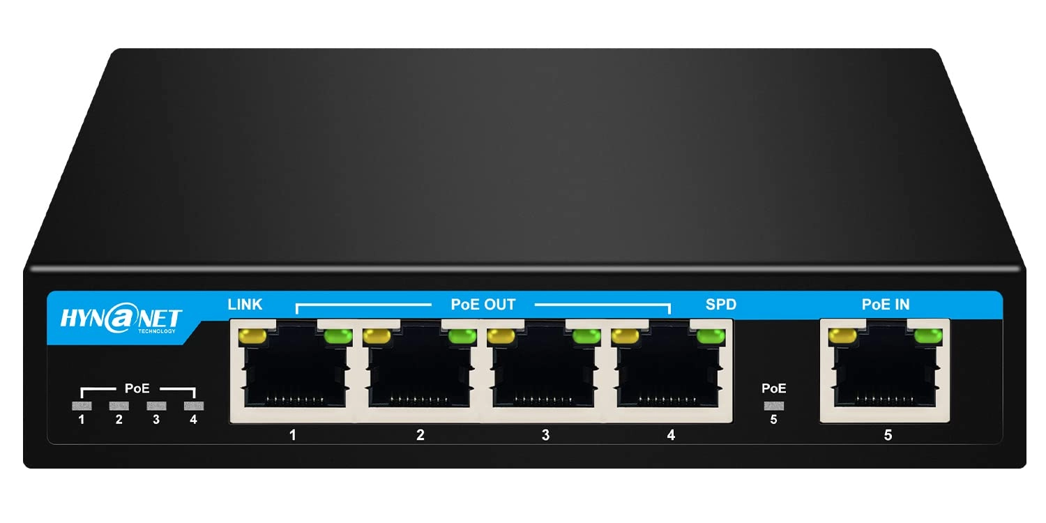 Shenzhen Hi-Net Technology Co., Ltd. PX204 - 30W 4 Port IEEE802.3af/at/bt 85-watt