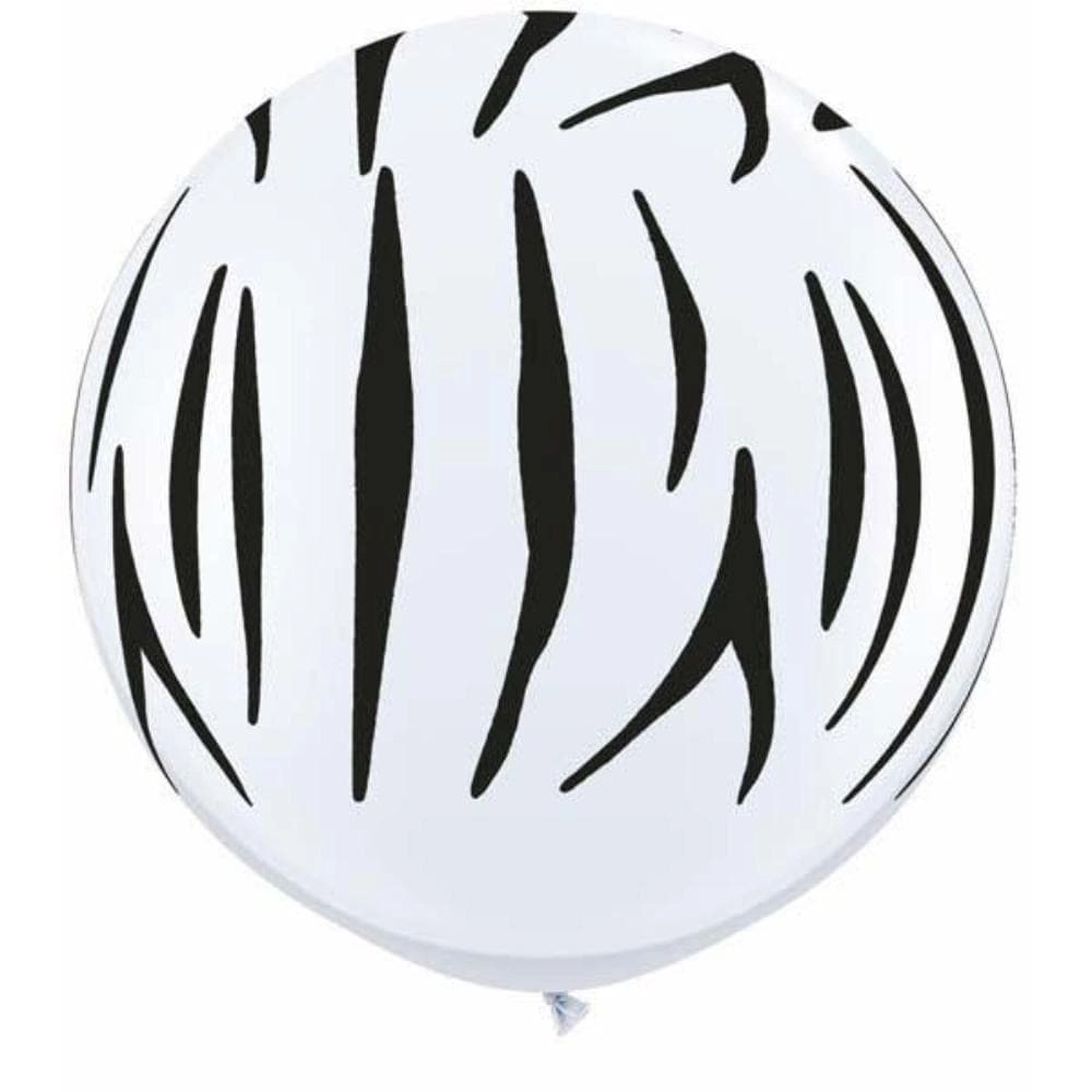 Qualatex Zebra Stripes-A-Round Balloon - 2 pcs