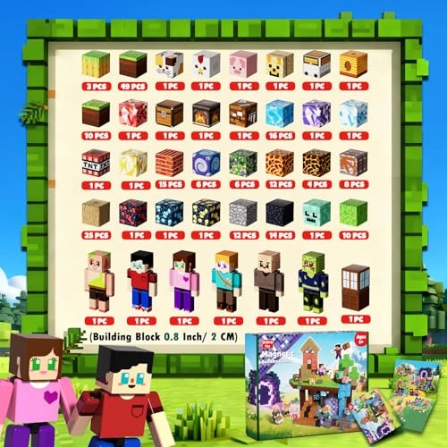 Magnetic Blocks - 6 Figures 210pcs