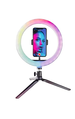 LED Ring Light - 10'' 15 RGB 360 Rotation
